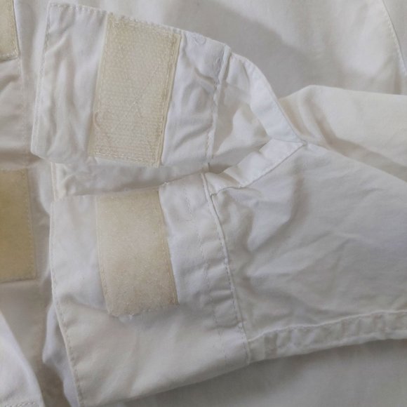 Tommy Jeans White Adaptive/ Velcro Button Up Cotton Shirt, Size S - Picture 5 of 9